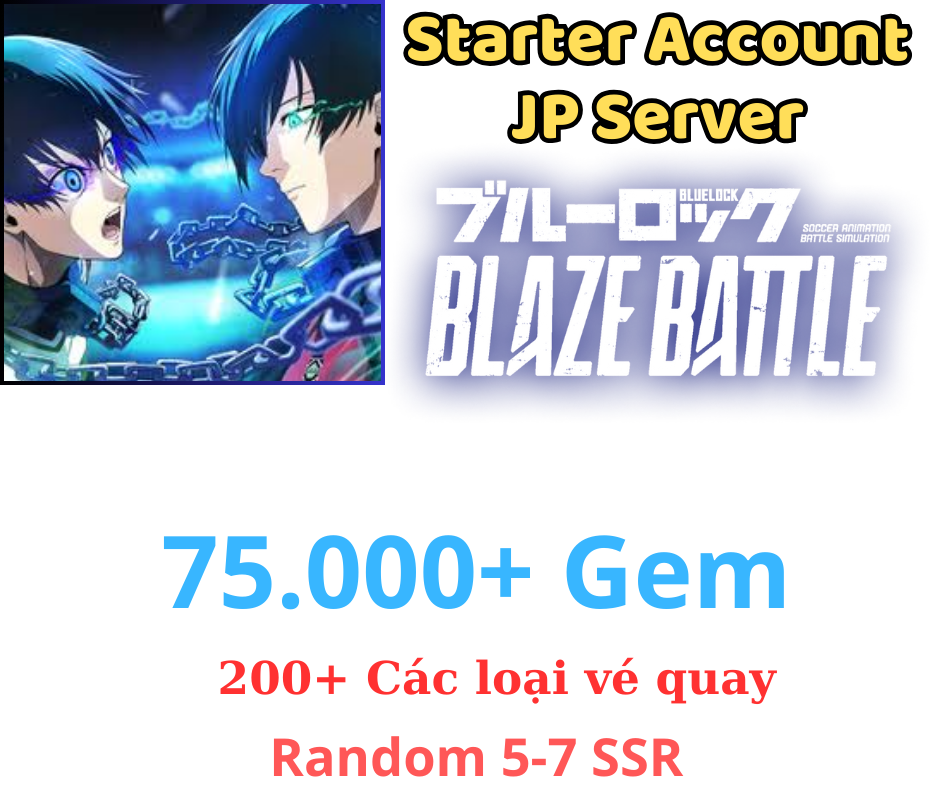 [JP] Blue Lock: Blaze Battle 75.000+ Gem